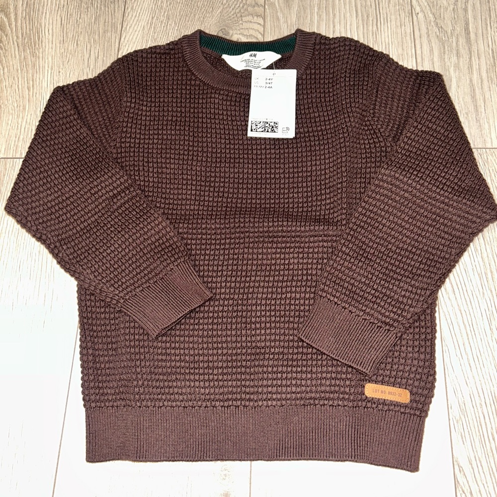 KIDS WAFFLE CREW LONG SLEEVE